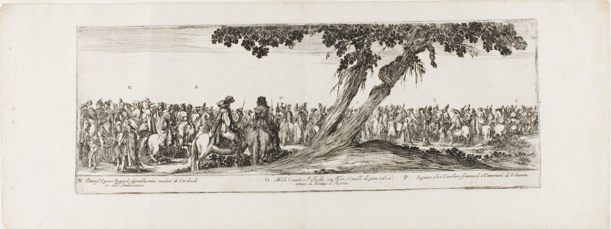Ingang van de Ambassadeur van Polen in Rome door Stefano della Bella