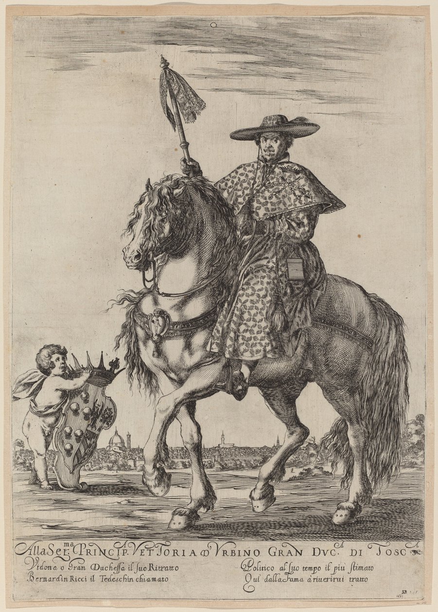 Il Tedeschino, 1637 door Stefano della Bella