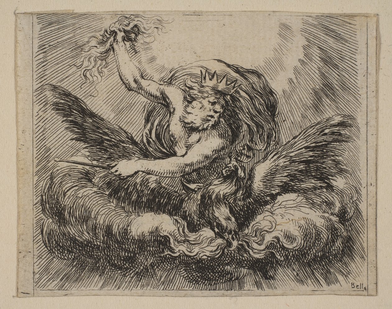 Jupiter, uit Spel van Mythologie door Stefano della Bella