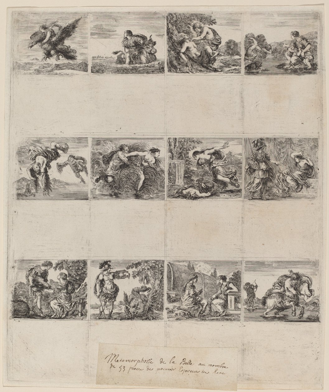 Mythologische Speelkaarten, 1644 door Stefano della Bella