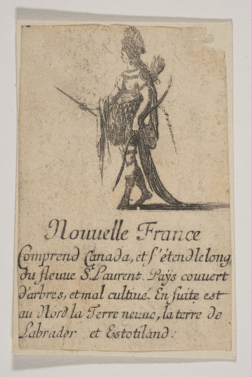 Nieuw Frankrijk, 1644 door Stefano della Bella