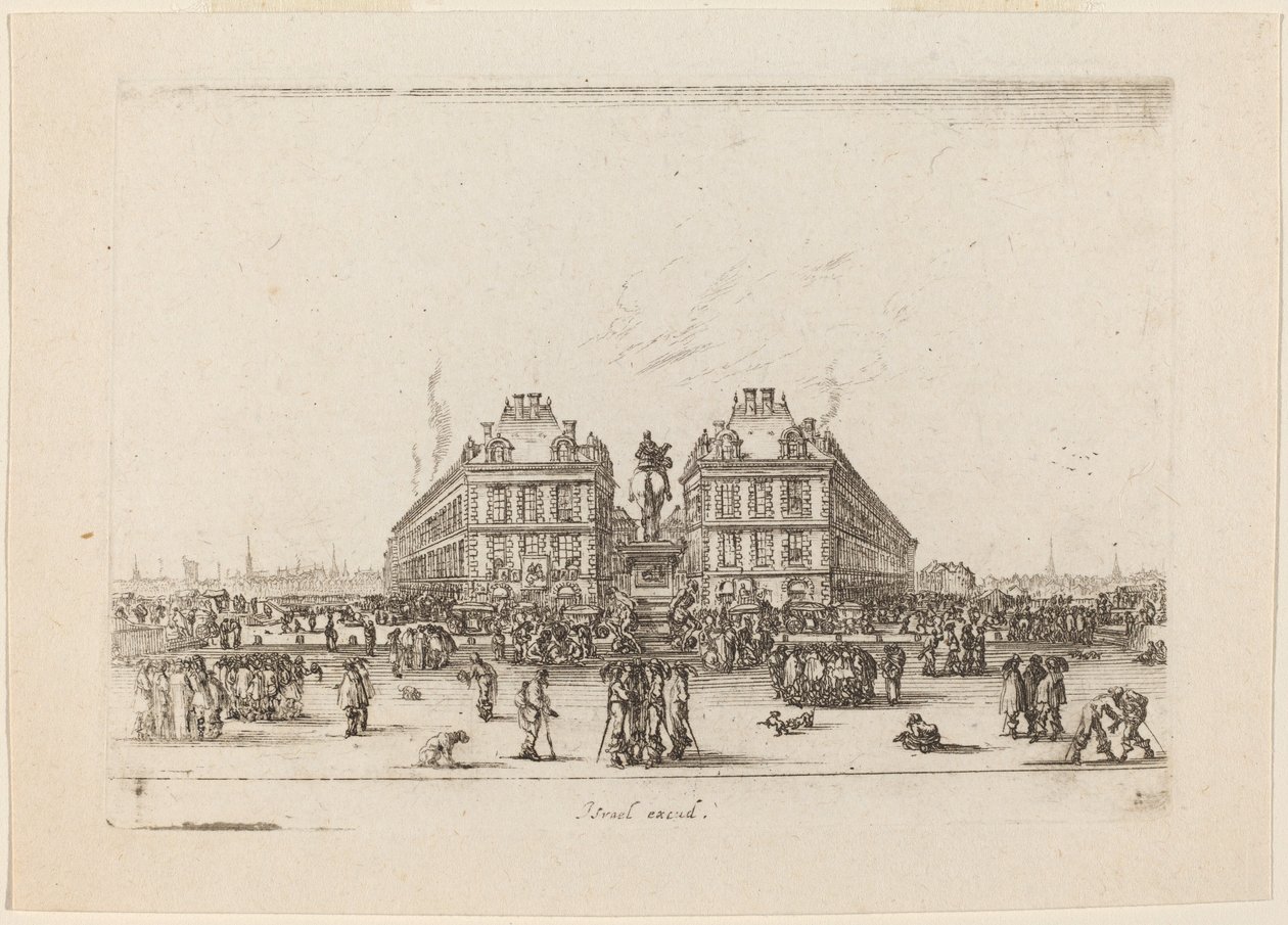 Place Dauphine, 1642 door Stefano della Bella