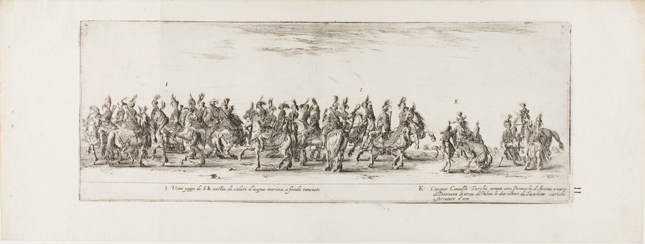Ingang van de ambassadeur van Polen in Rome door Stefano della Bella