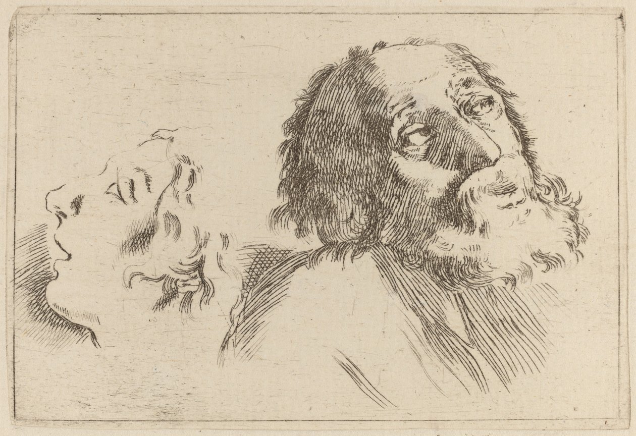Studie van Hoofden door Stefano della Bella