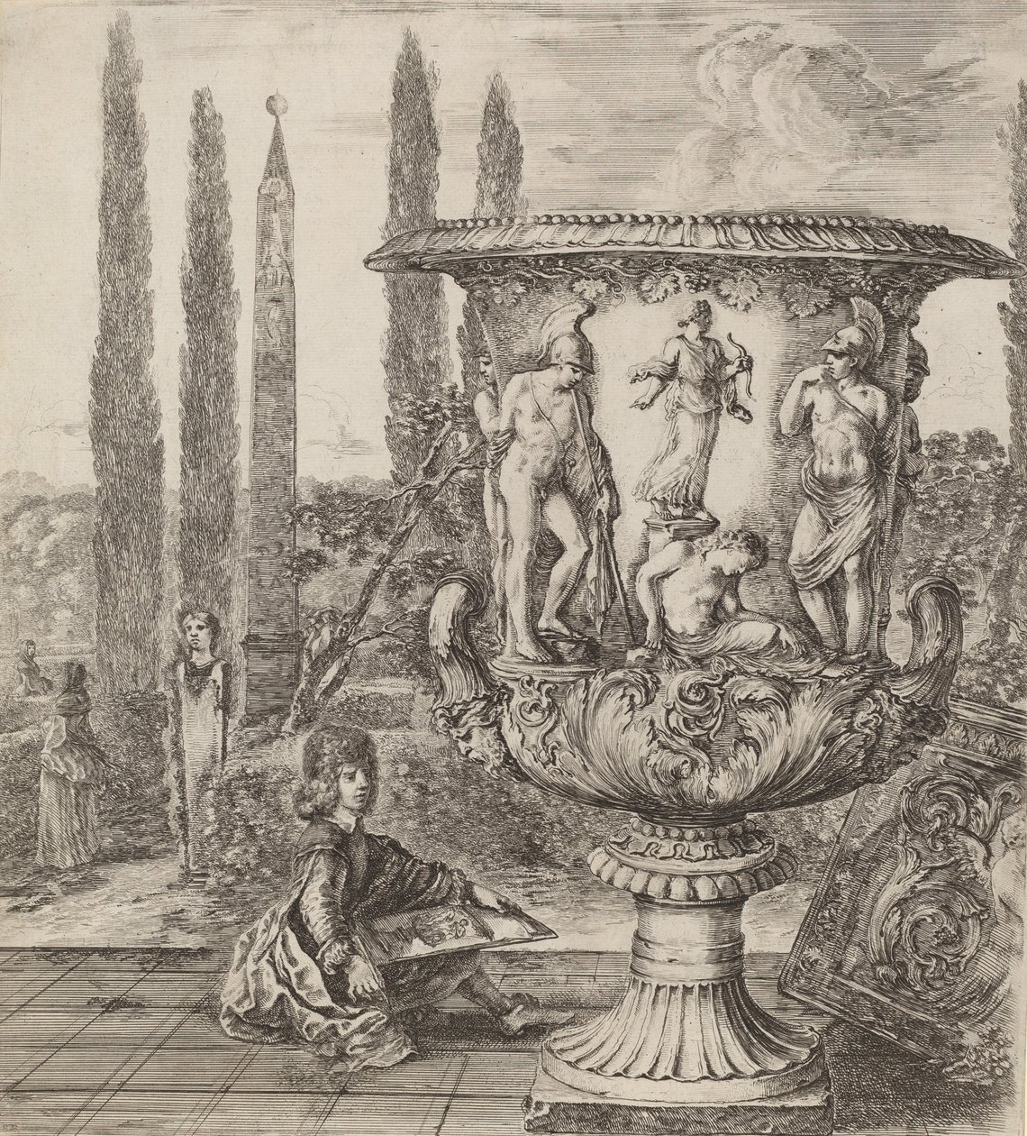 De vaas van de Medici, 1656 door Stefano della Bella