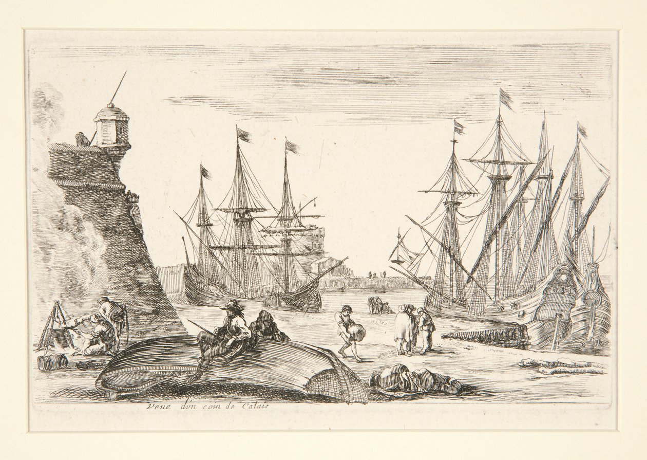 Uitzicht op een Hoek van Calais (Vue d) door Stefano della Bella