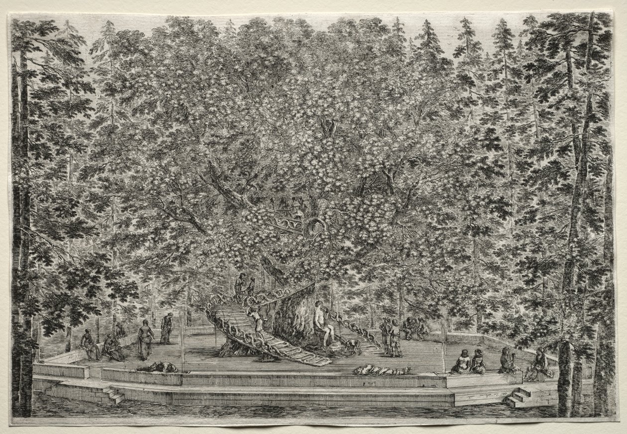 Gezichten van de Villa van Pratolino: De Bewoonde Boom door Stefano della Bella