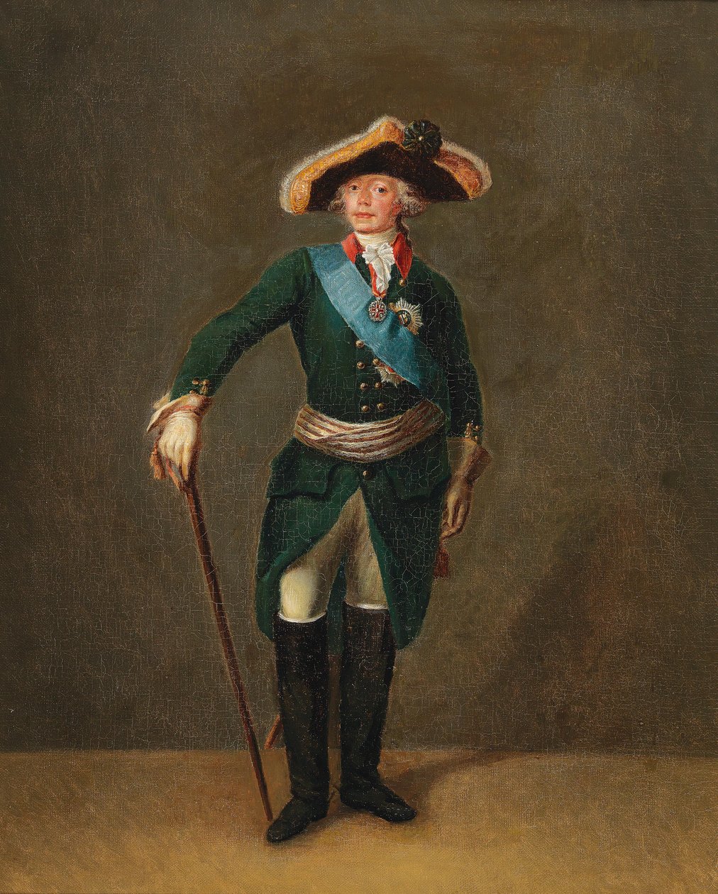 Portret van Paul I door Stepan Semenovich Shchukin