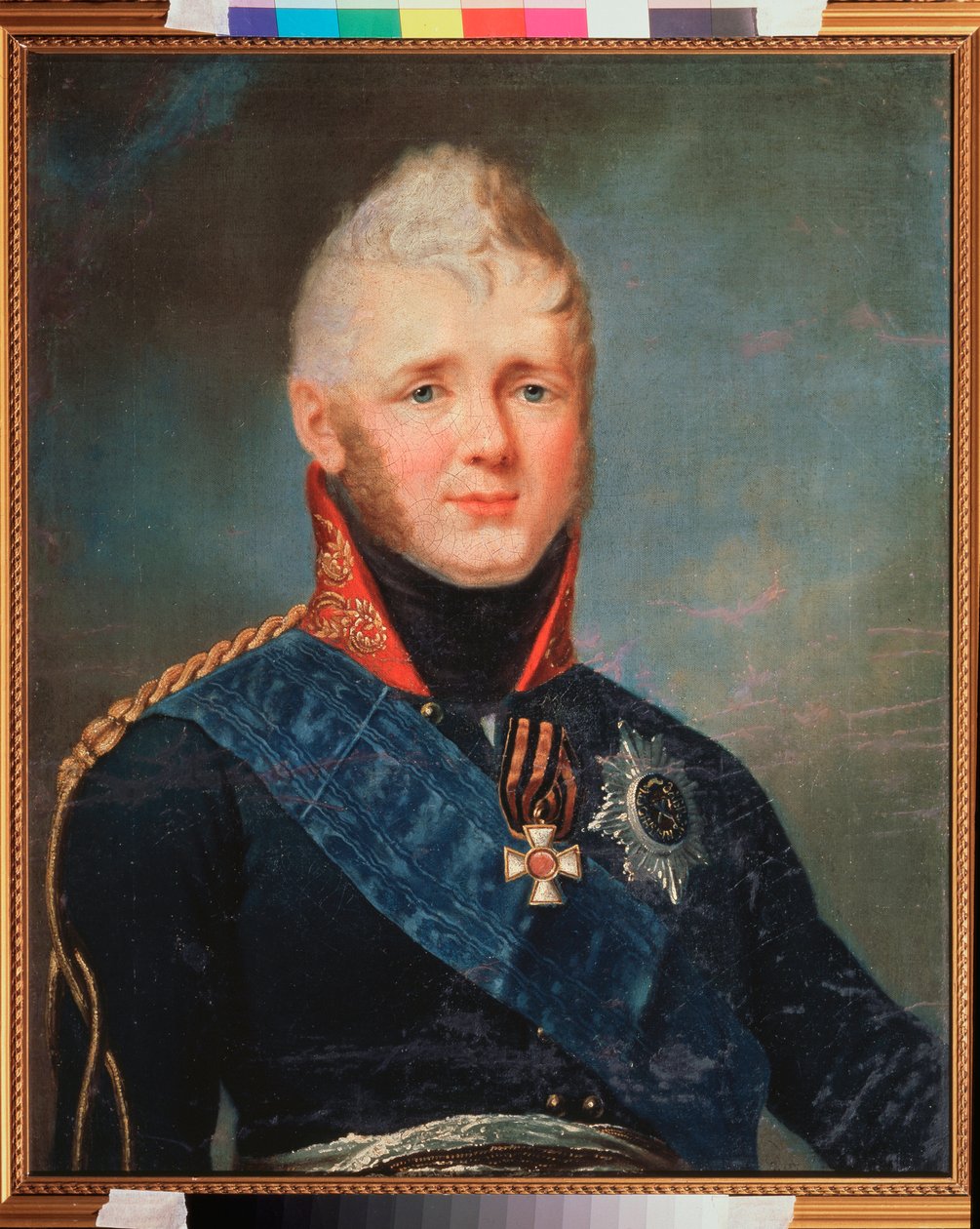 Portret van keizer Alexander I, tsaar van Rusland door Stepan Semenovich Shchukin