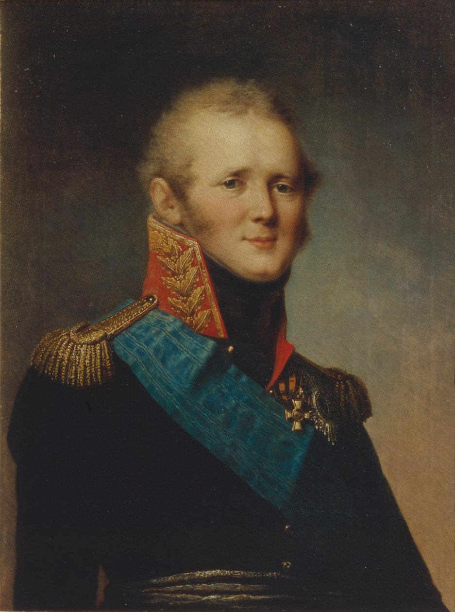 Portret van Keizer Alexander I 1777-1825, 1809 door Stepan Semenovich Shchukin