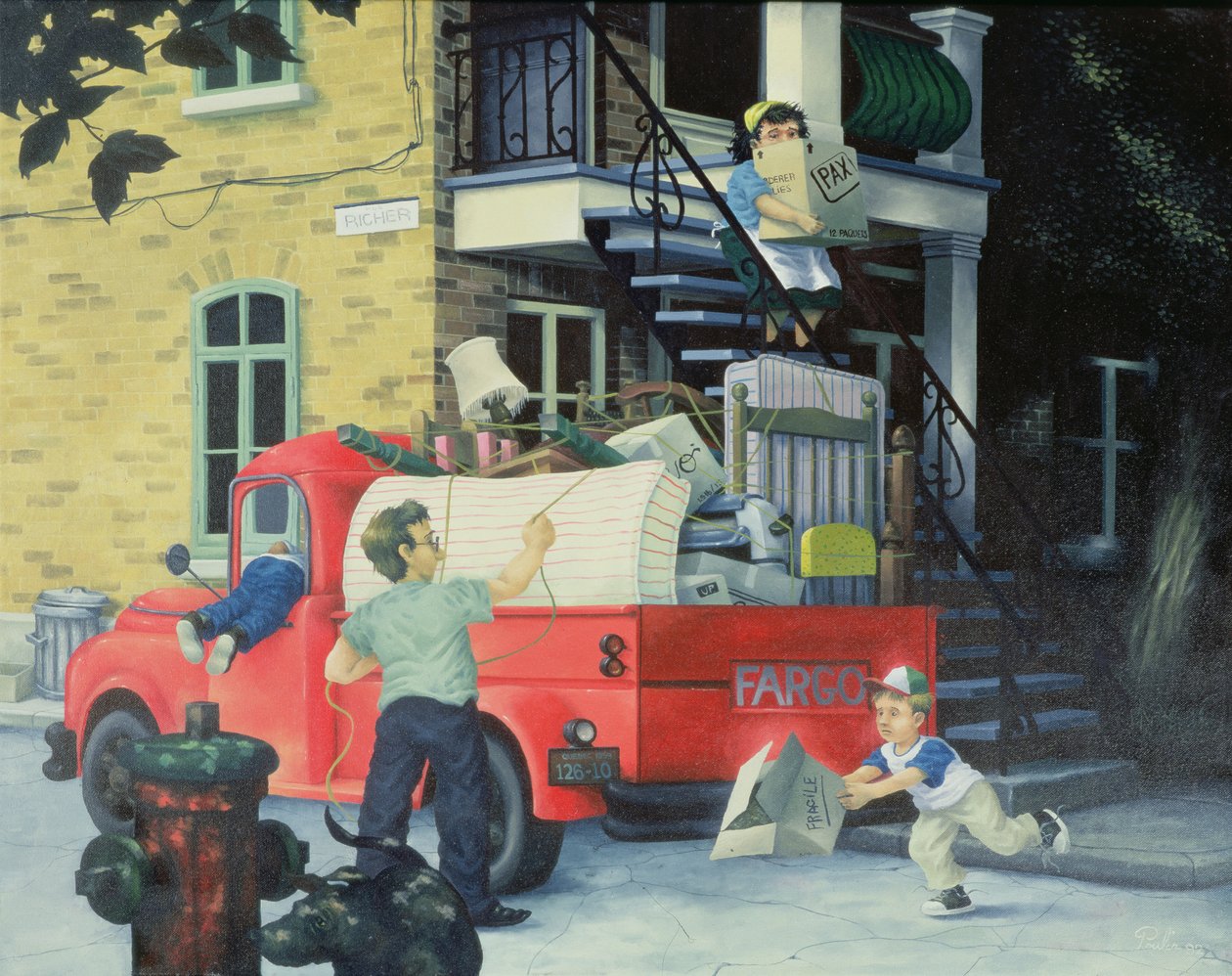 Verhuizen, zomer, uit De vier seizoenen in Quebec door Stephane Poulin