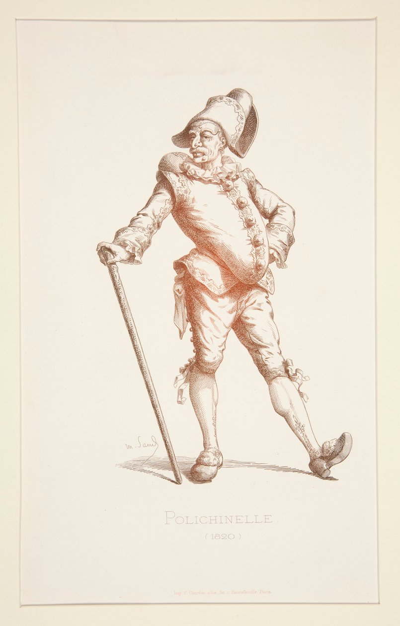 Polichinelle in 1820 door Stephane Pannemaker