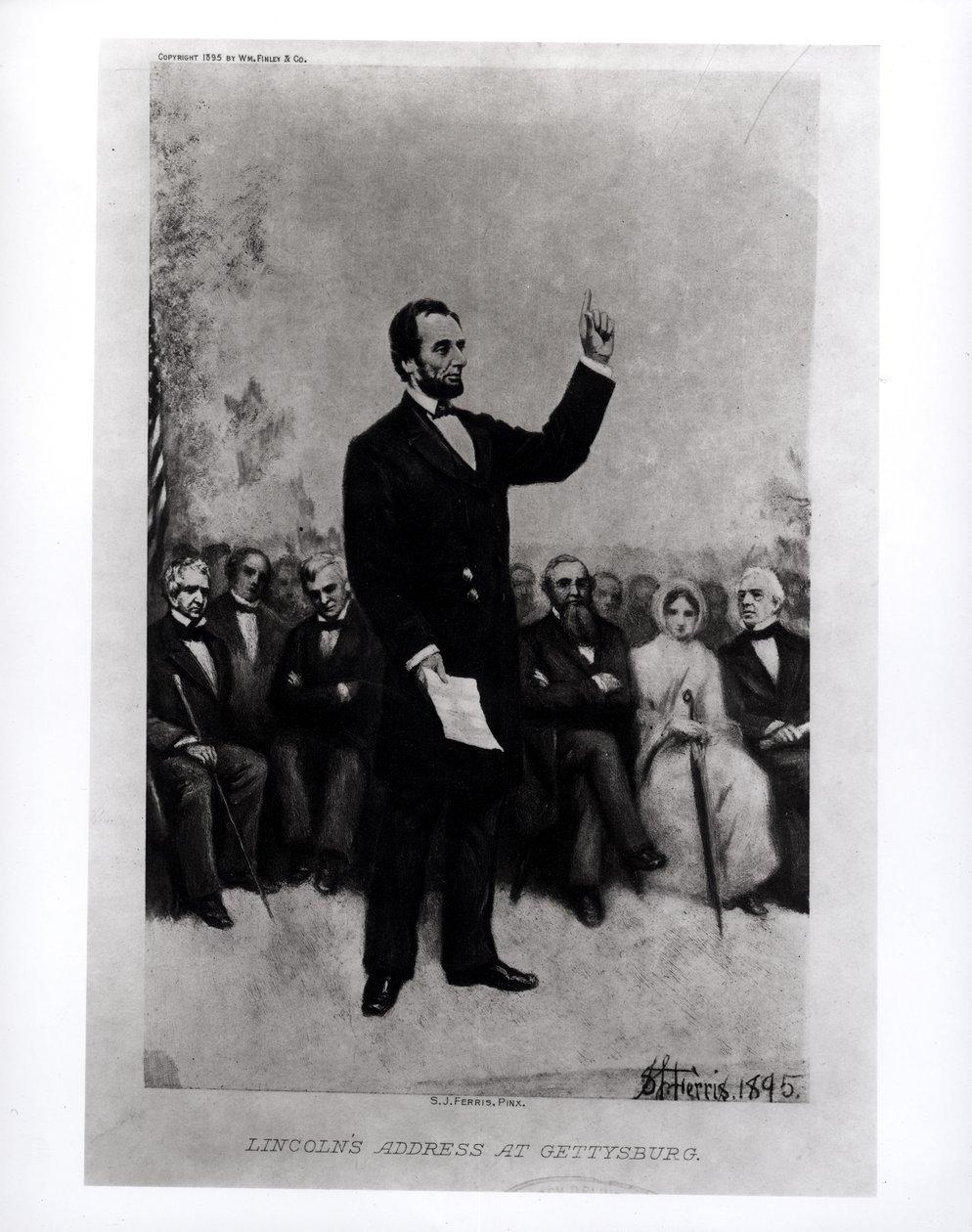 Lincolns toespraak in Gettysburg door Stephen James Ferris