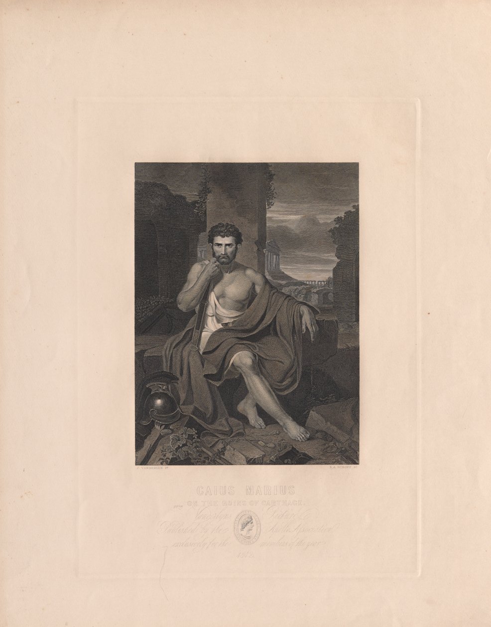 Caius Marius op de Ruïnes van Carthago door Stephen Alonso Schoff