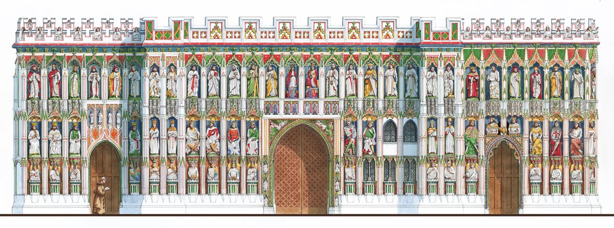 Exeter Kathedraal Beeldscherm, c.1480-1538 door Stephen Conlin