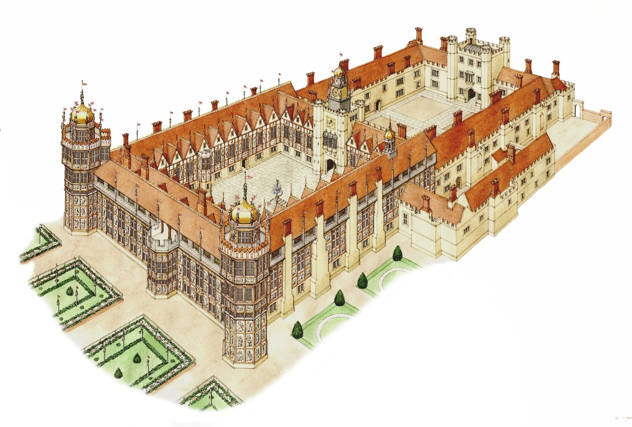 Nonsuch Palace, Surrey, ca. 1540-1600 door Stephen Conlin