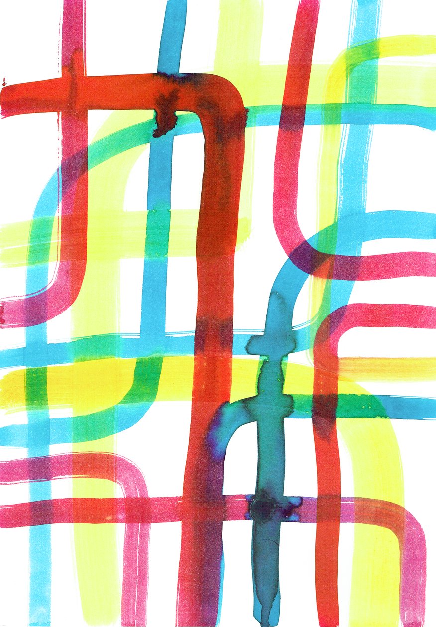 Kruispunt, 2016 (inkt op papier) door Stephen Dow