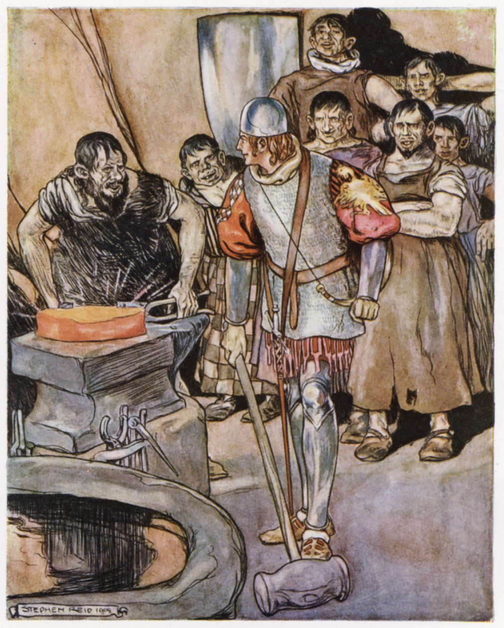 Illustratie voor Siegfried de Drakendoder door Stephen Reid