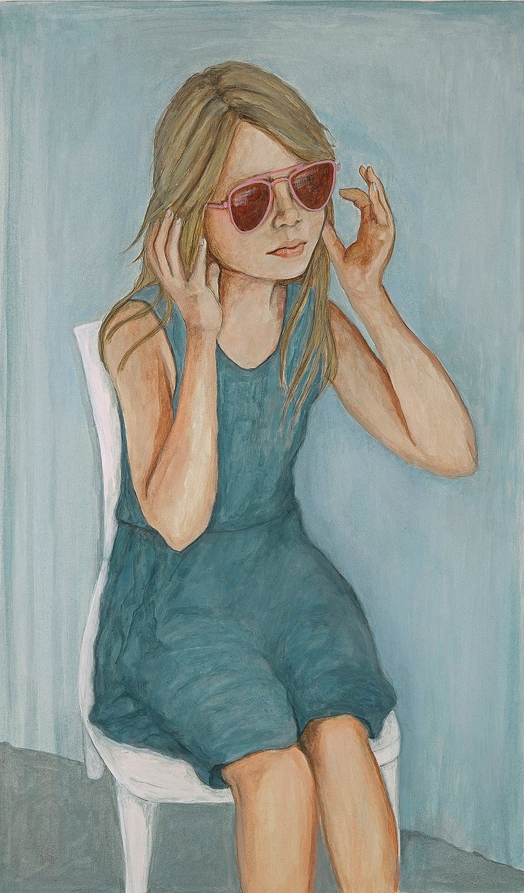 Meisje met zonnebril, 2017 door Stevie Taylor