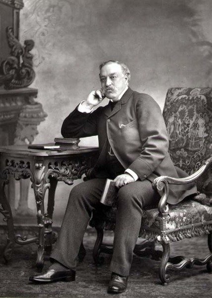 Edmund Yates (1831-94), journalist en romanschrijver, portretfoto door Studio Walery