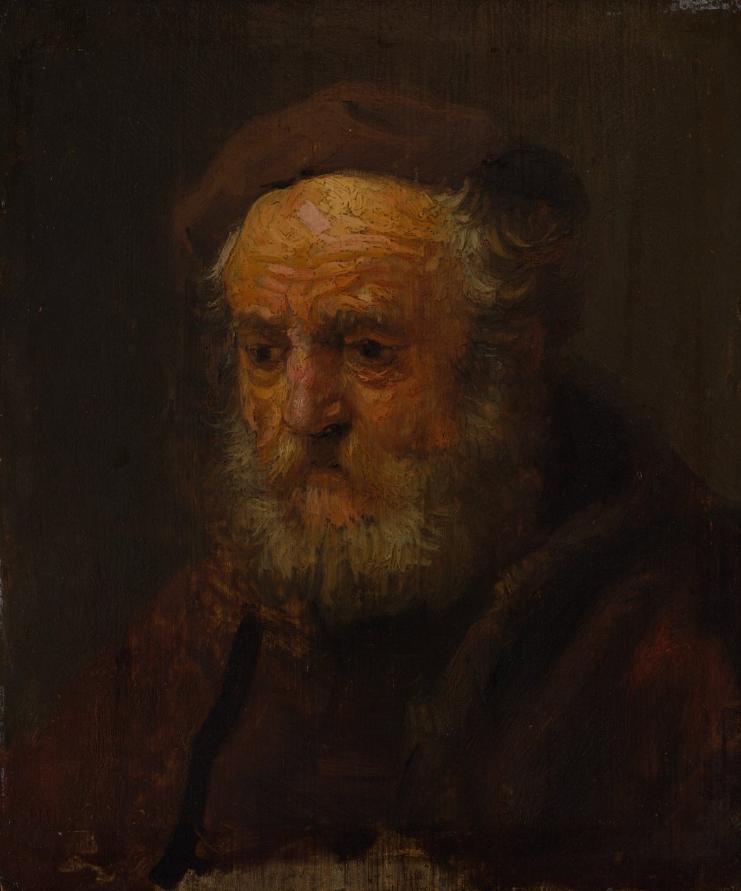 Studiehoofd van een oude man door Style of Rembrandt