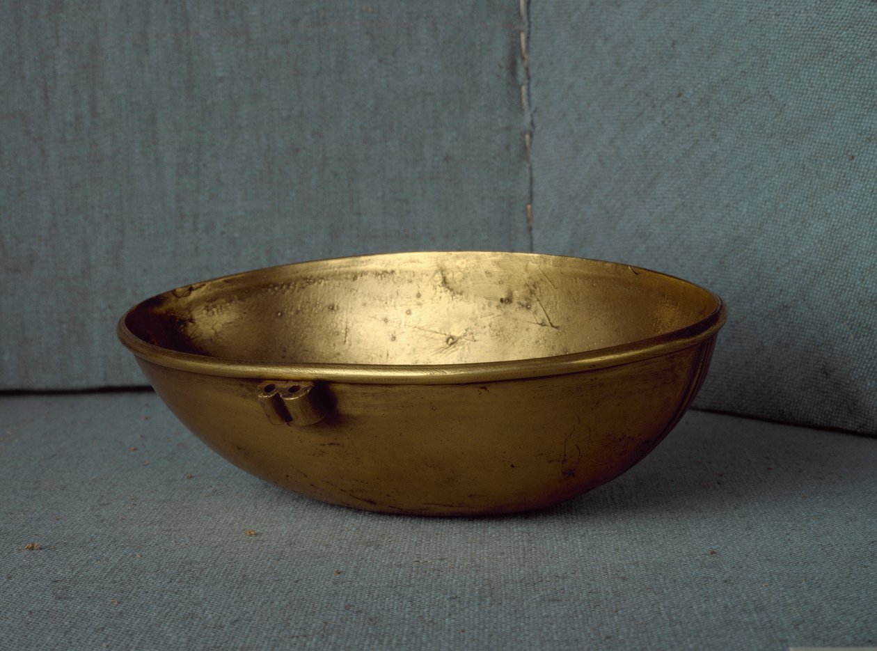Sumerische beschaving: ovale gouden schaal door Sumerian Sumerian