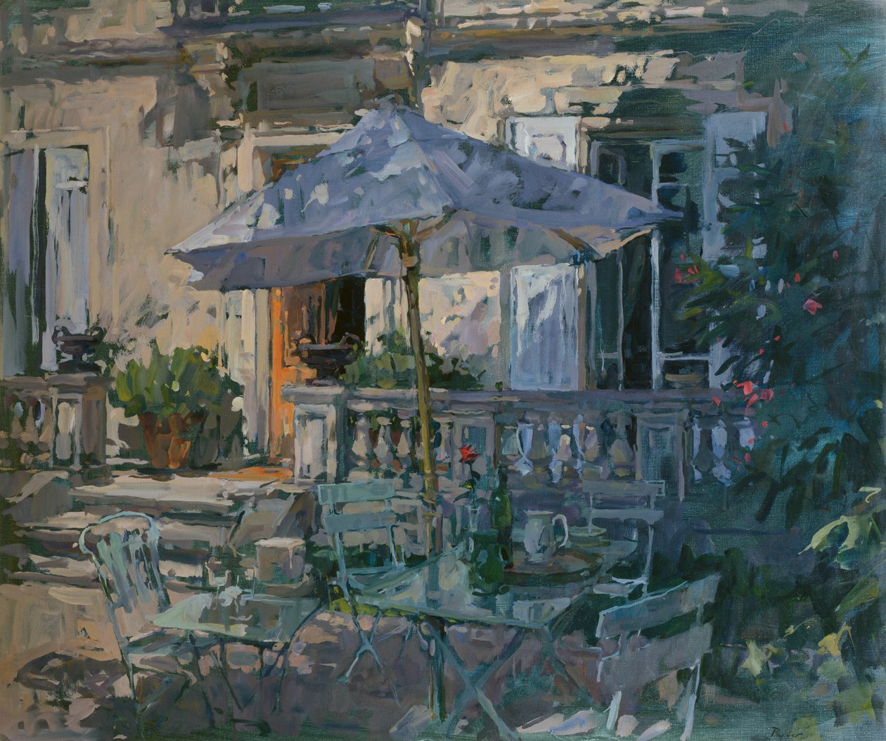 Parasol en Rode Roos, 1998 door Susan Ryder