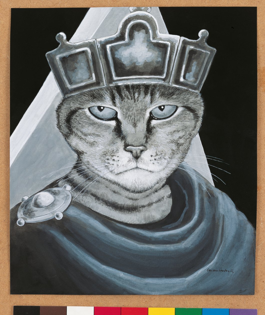 Illustratie uit Cats Galore! Een Compendium van Gecultiveerde Katten (pub. 2015) door Susan Herbert