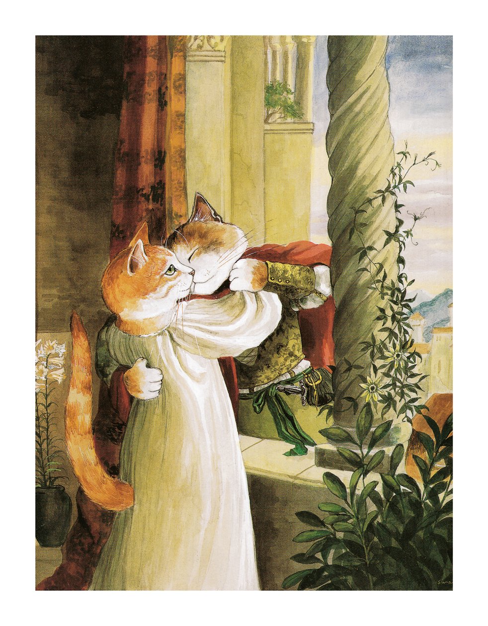 Illustratie uit Shakespeare Cats: Poster Book (pub. 2016) door Susan Herbert