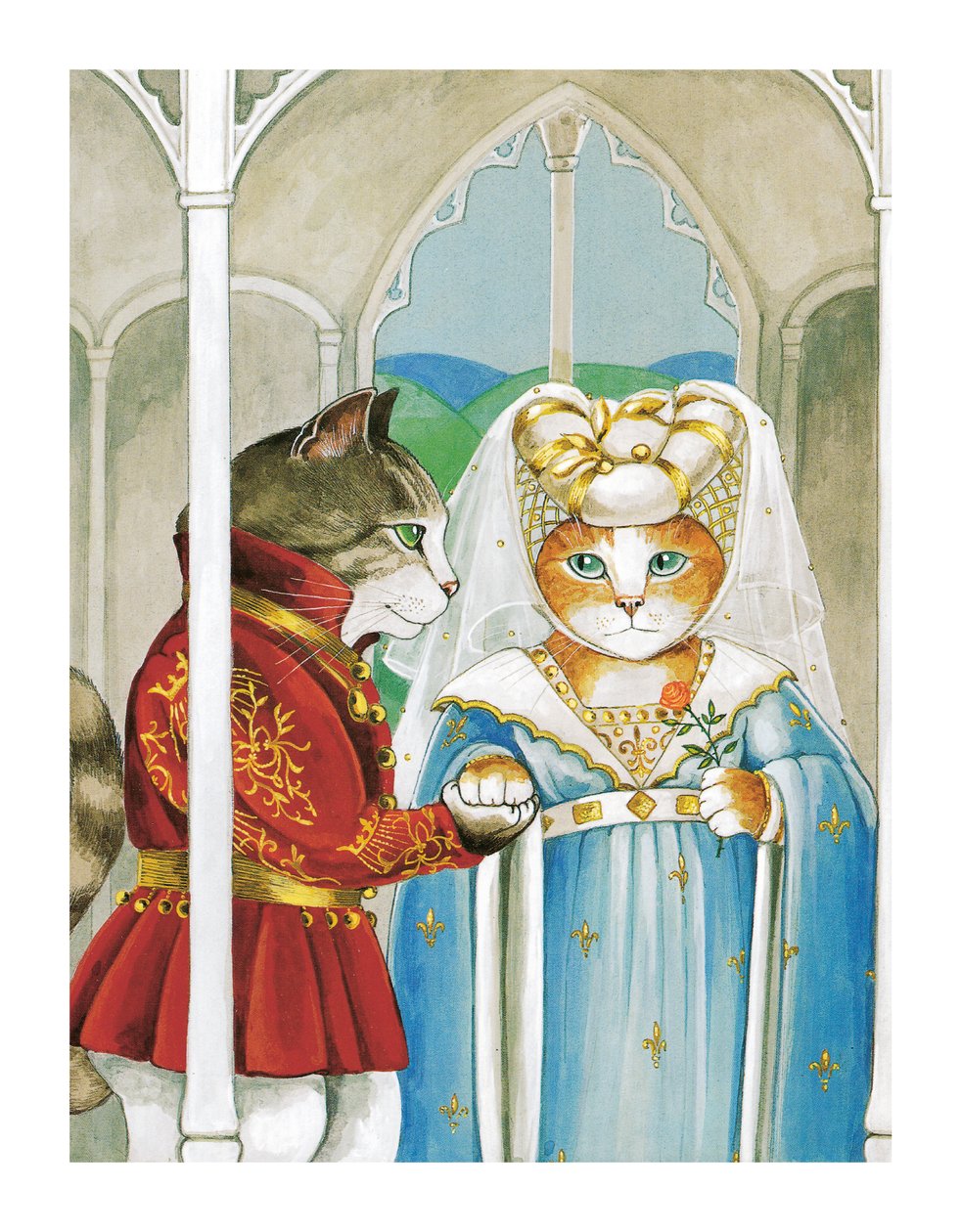 Illustratie uit Shakespeare Cats: Poster Book (pub. 2016) door Susan Herbert