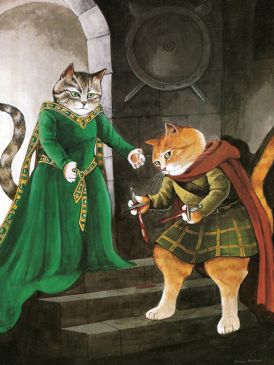 Illustratie uit Shakespeare Cats: Poster Book door Susan Herbert