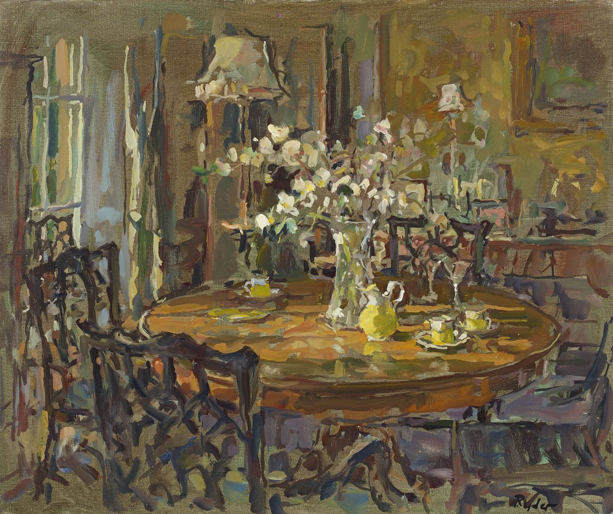 De kleine eetkamer door Susan Ryder