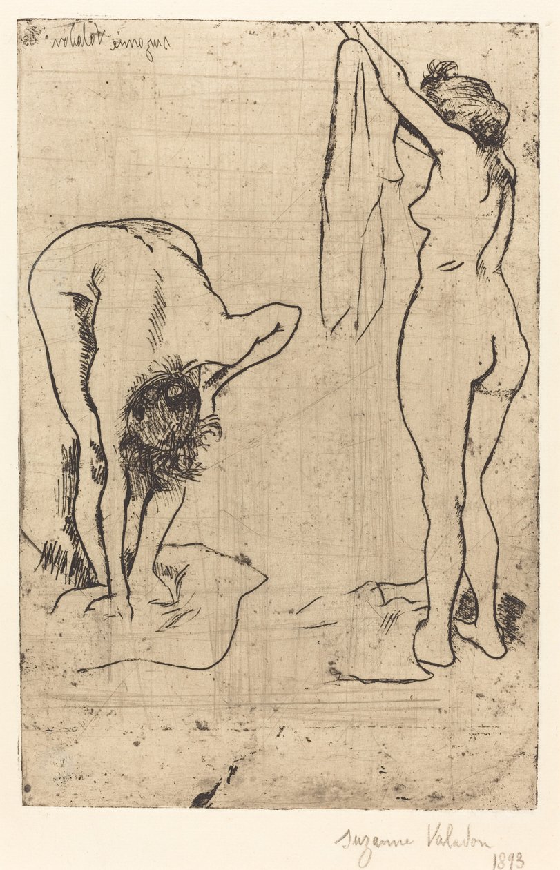 Vrouwen in bad door Suzanne Valadon