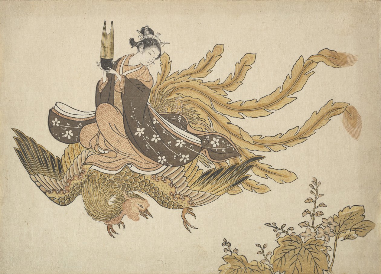 Vermomde Onsterfelijke, circa 1766 door Suzuki Harunobu