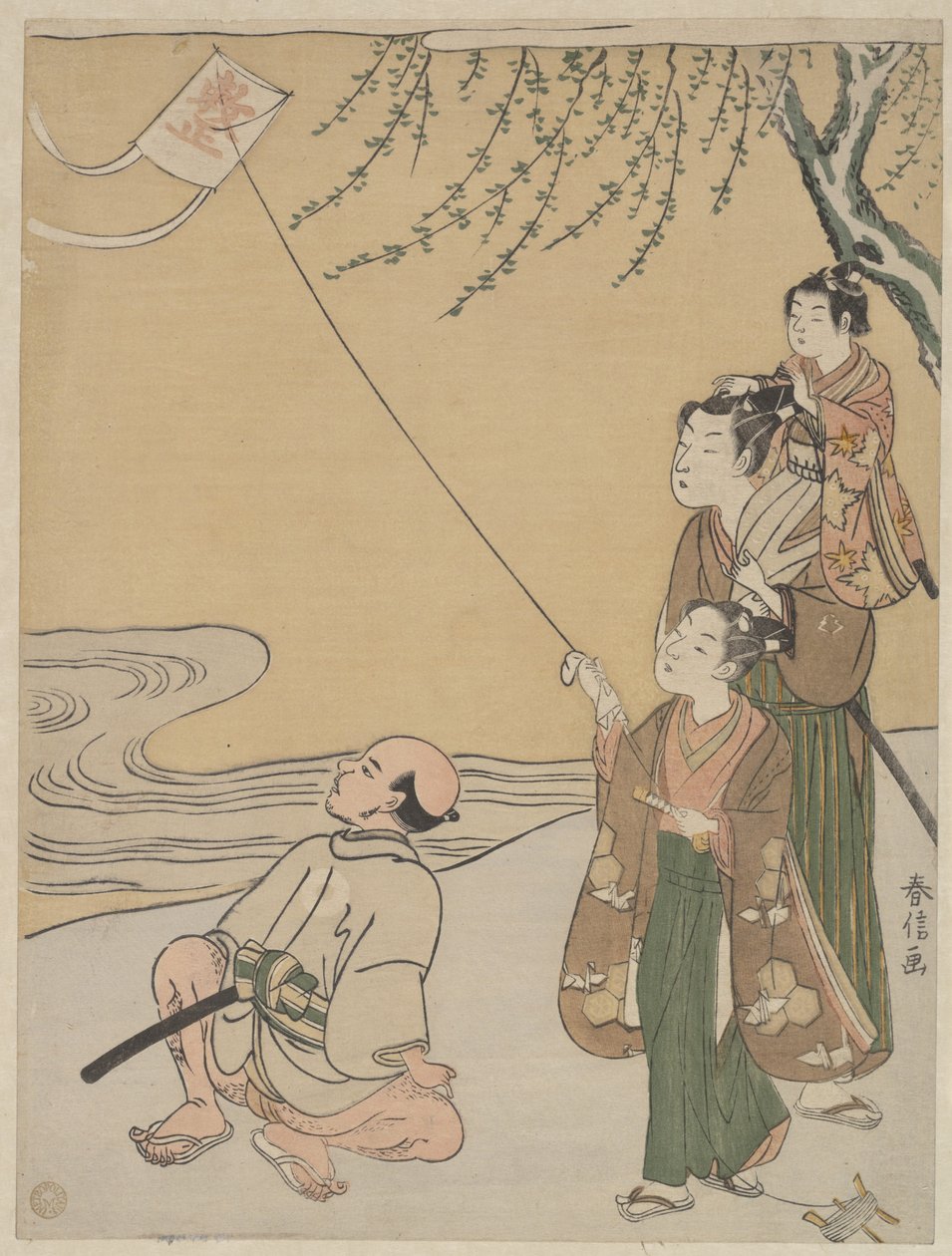 Vliegeren door Suzuki Harunobu