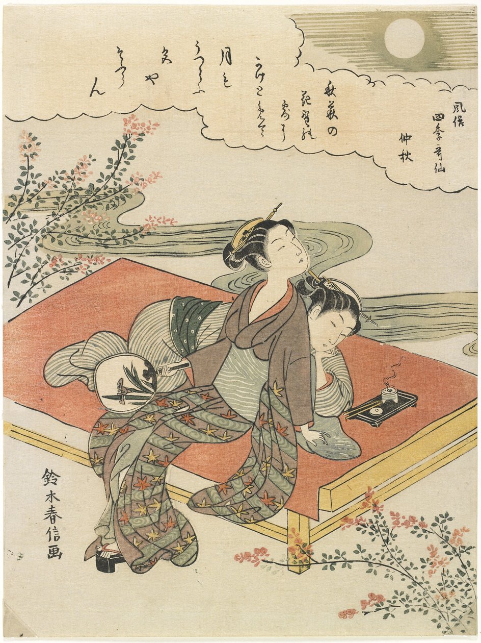 De achtste maand, ca. 1768 door Suzuki Harunobu