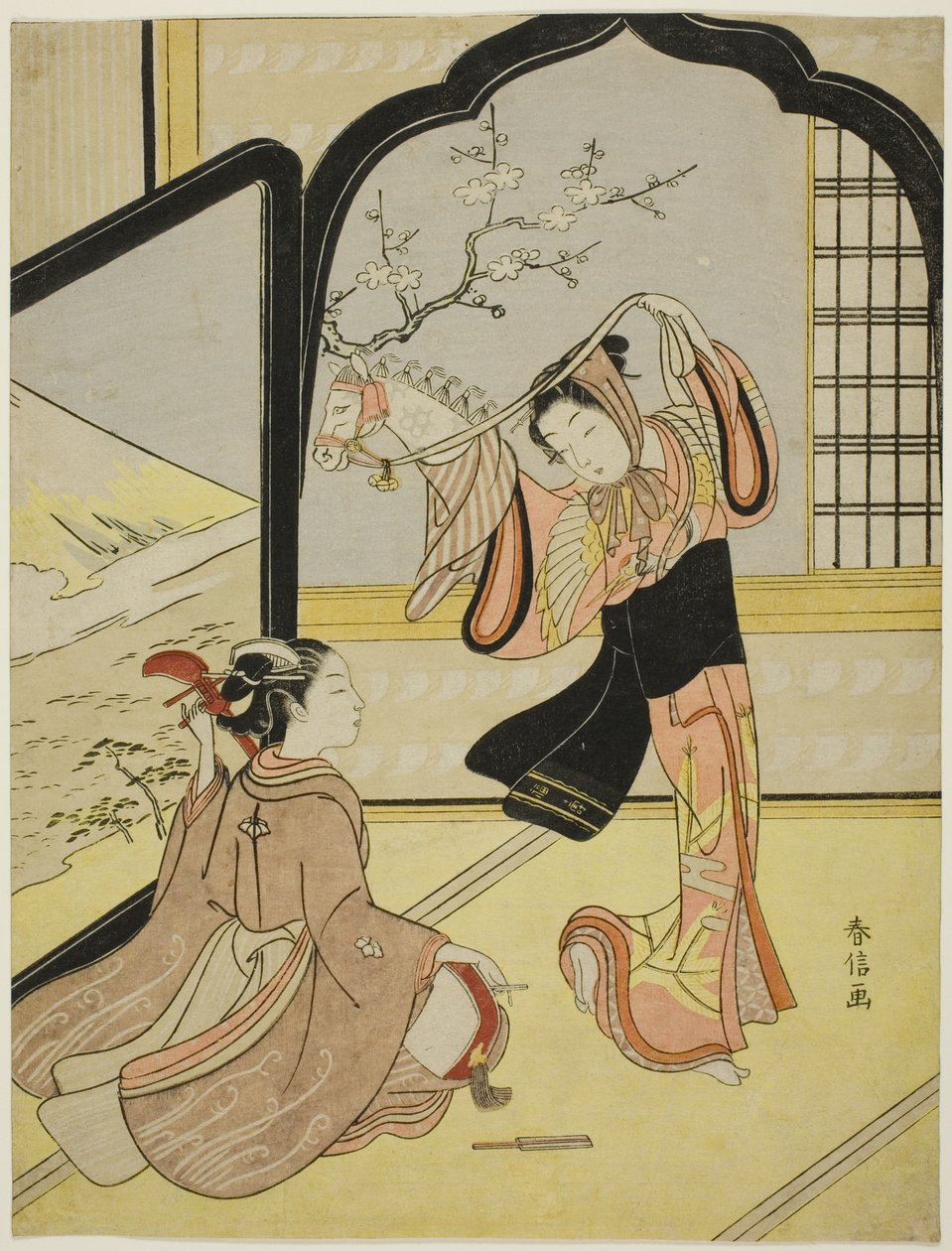 De Harugoma Dans door Suzuki Harunobu