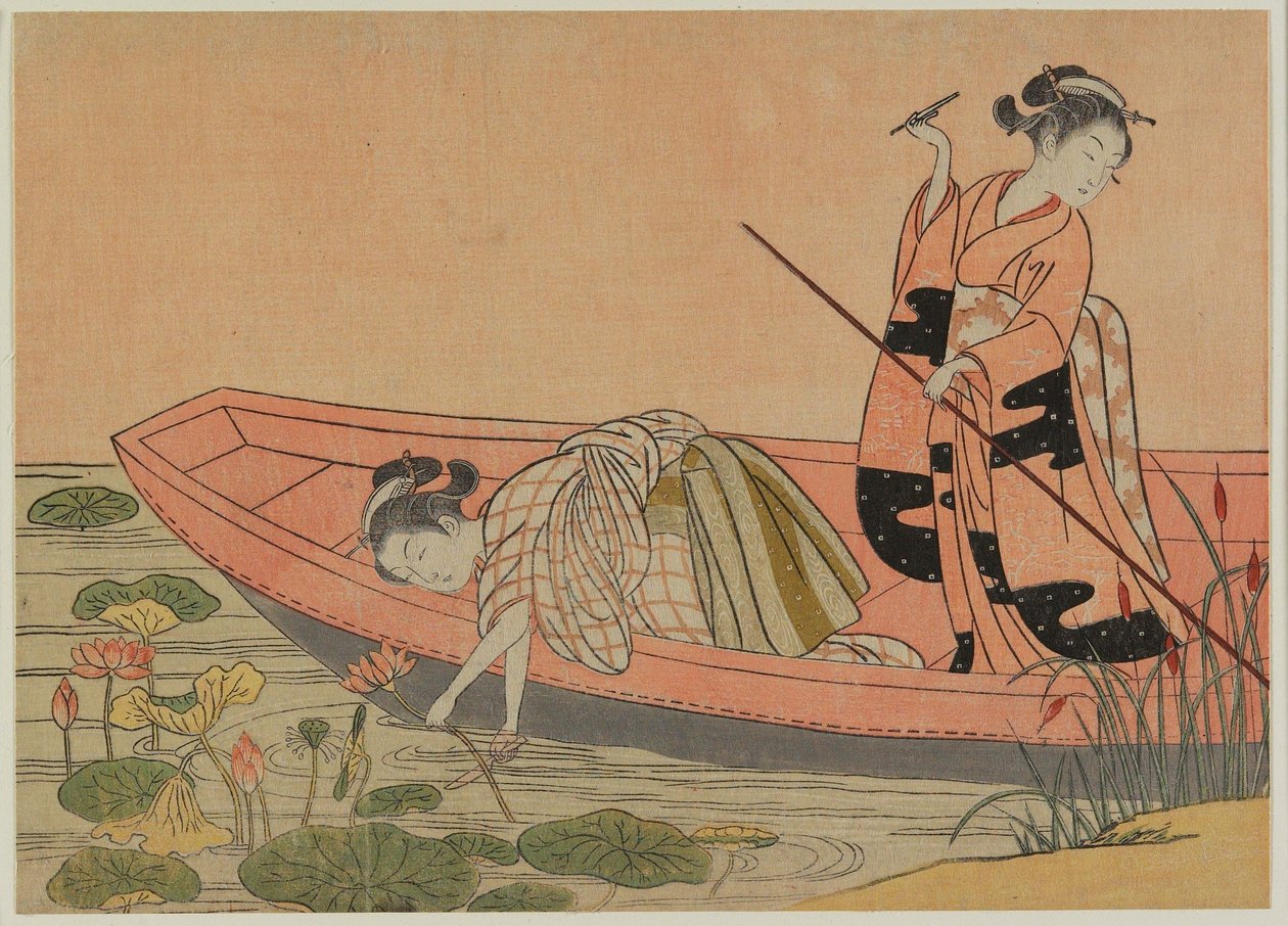 Visuele parodie op Zhou Maoshu (latere editie) door Suzuki Harunobu