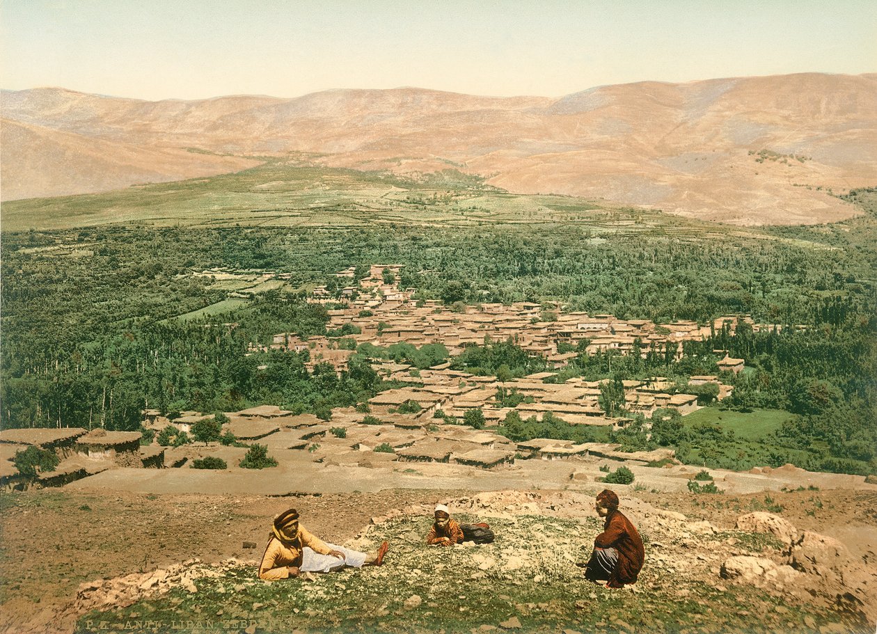 Zebdani in de Anti-Libanon, ca. 1880-1900 door Swiss Photographer