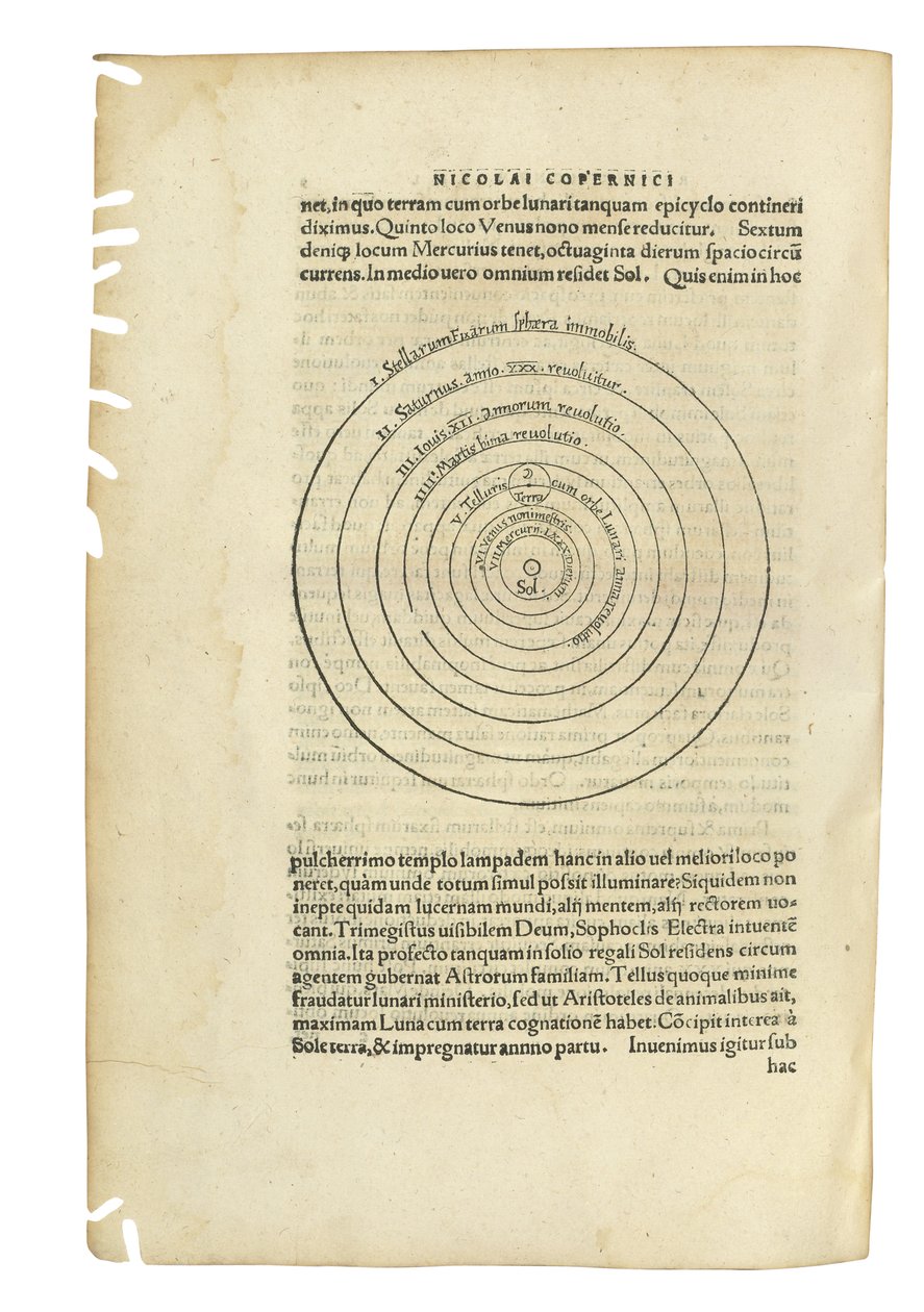 "De Revolutionibus Orbium Coelestium" door Nicolaus Copernicus en "De Libris Revolutionum Nicolai Copernici Narratio Prima" door Georg Johan Rheticus, twee werken in één volume, Basel, 1566-67 door Swiss School