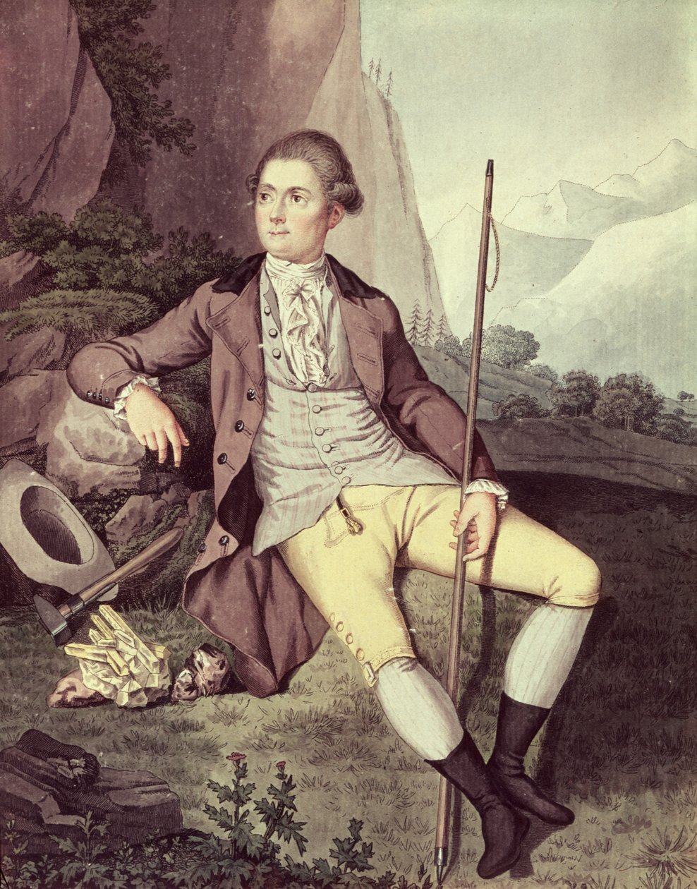 Horace Benedict de Saussure door Swiss School