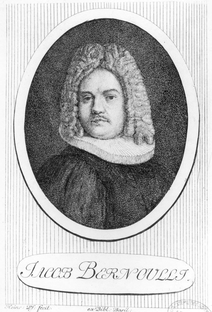 Portret van Jacques Bernoulli (1654-1705) door Swiss School