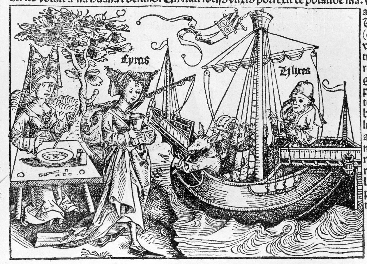 Ulysses en zijn metgezellen veranderd in varkens door de tovenares Circe - in 