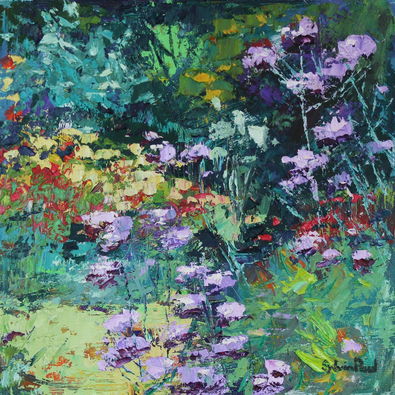 Summer Delight, 2021 (olieverf op doek) door Sylvia Paul