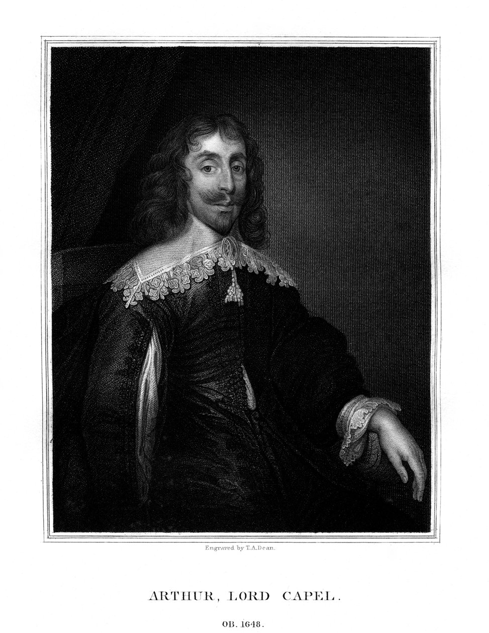 Arthur Capel, 1e Baron Capel, Engelse royalist door T. A. Dean