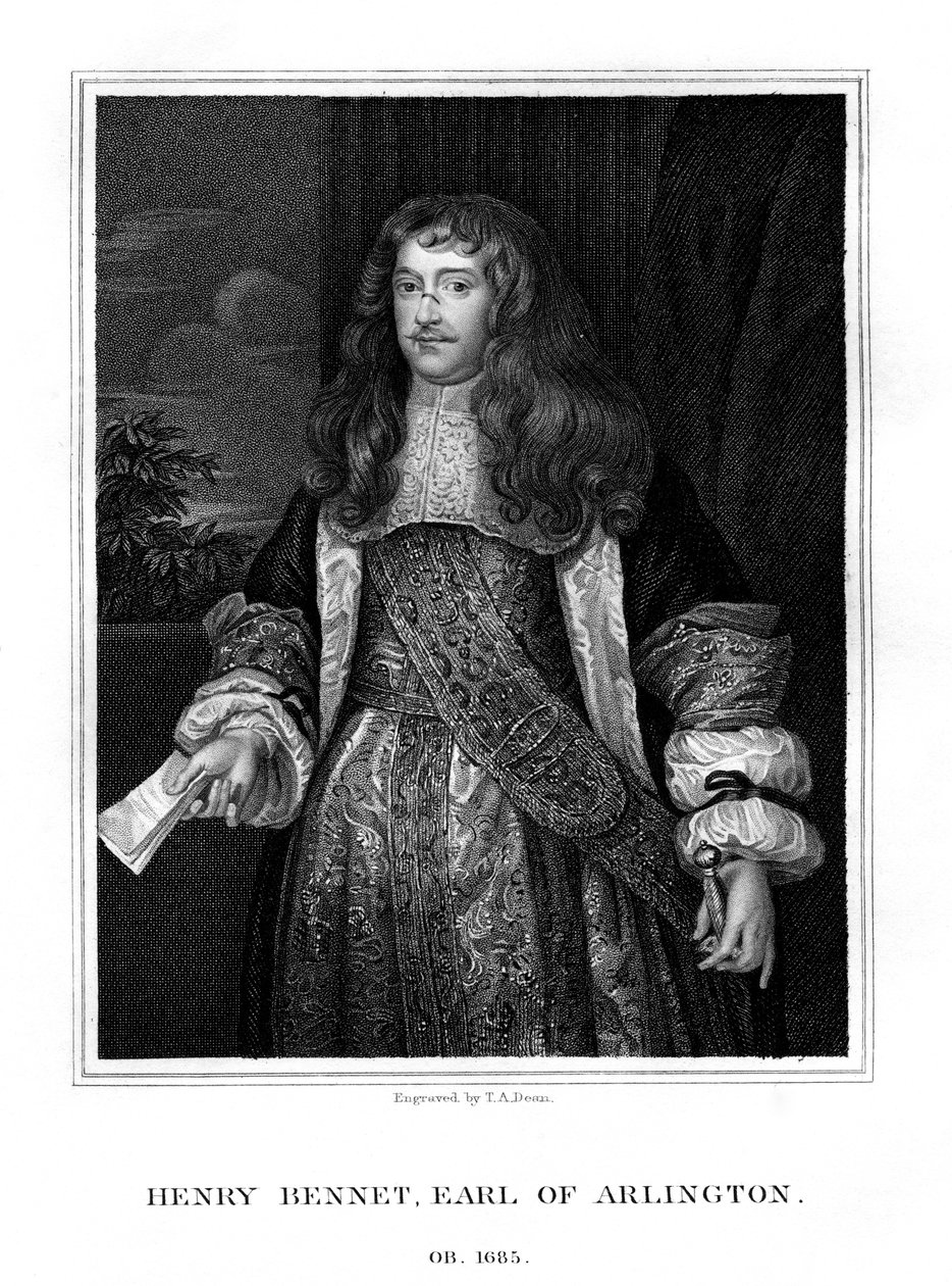 Henry Bennet, 1e Graaf van Arlington, Engelse staatsman, 1828 door T. A. Dean