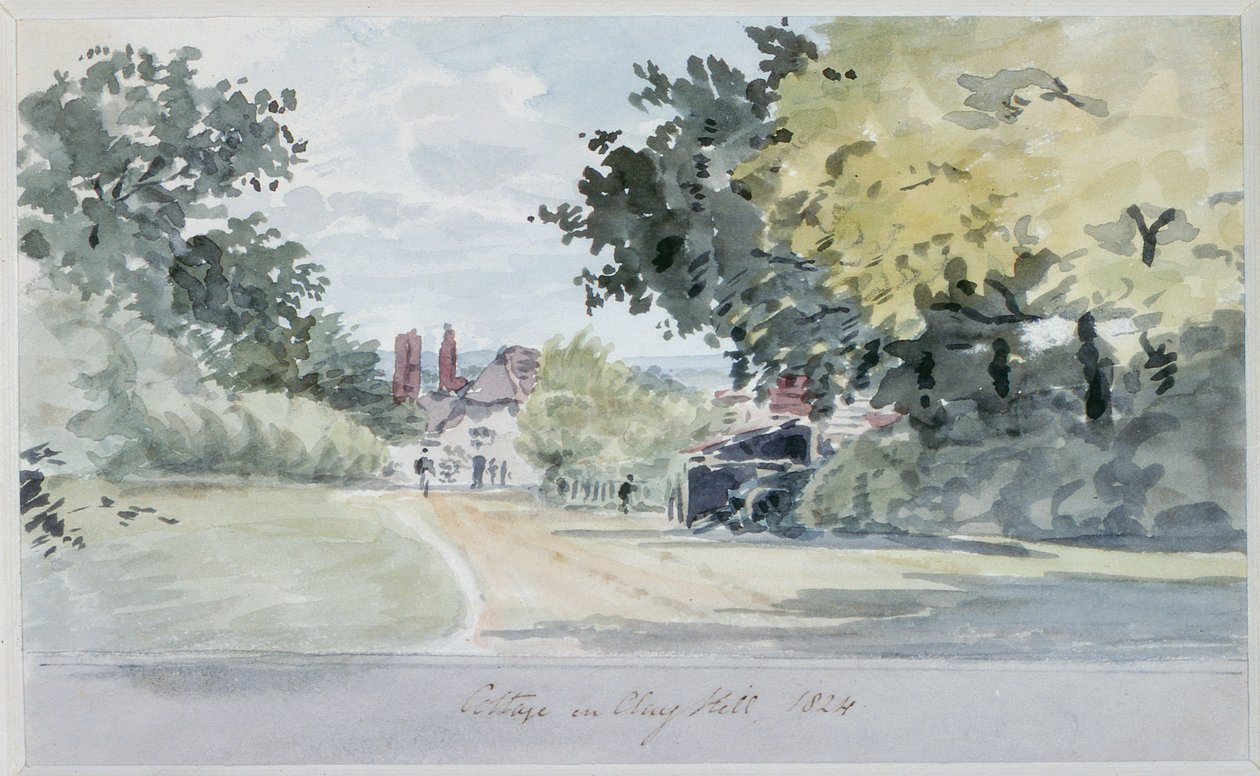 Cottage op Clay Hill, Enfield door T. Clark