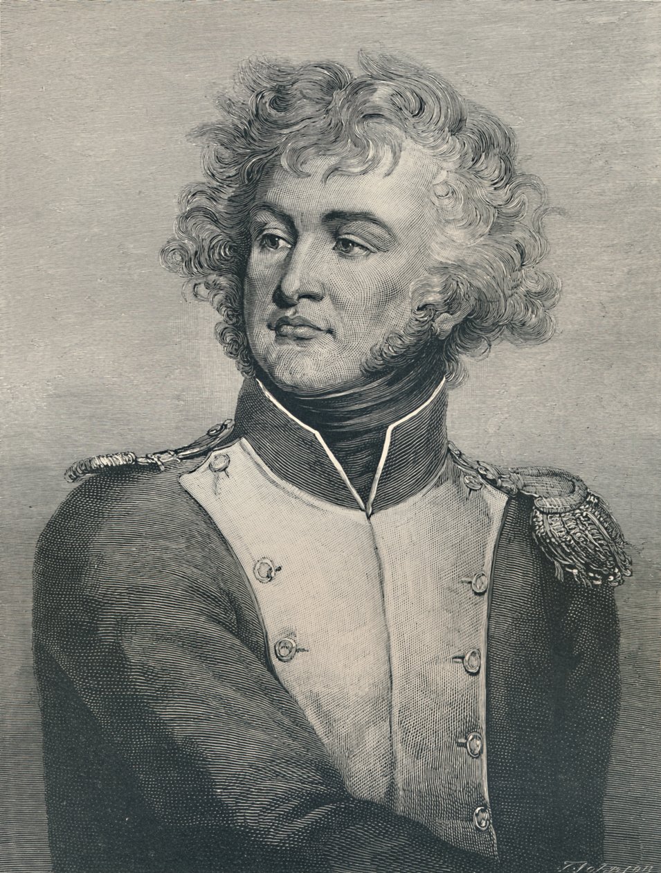 Generaal Jean-Baptiste Kléber, ca. 1800, 1896 door T. Johnson