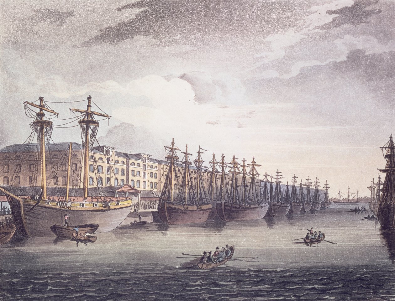 West India Docks door T. and Pugin A.C. Rowlandson