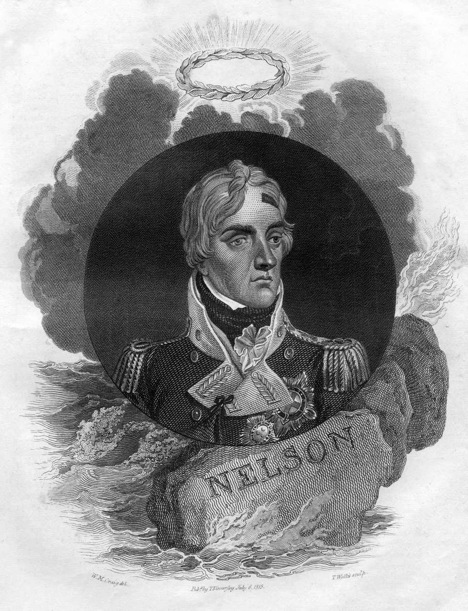 Lord Horatio Nelson, Engelse marinecommandant, 1816 door T. Wallis